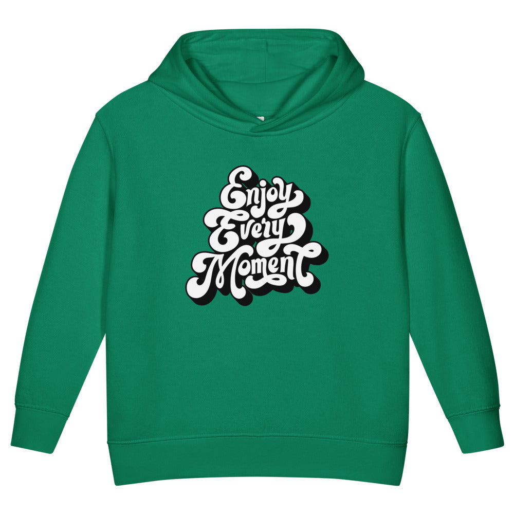 Enjoy every moments white | Toddler Pullover Fleece Hoodie | Rabbit Skins 3326