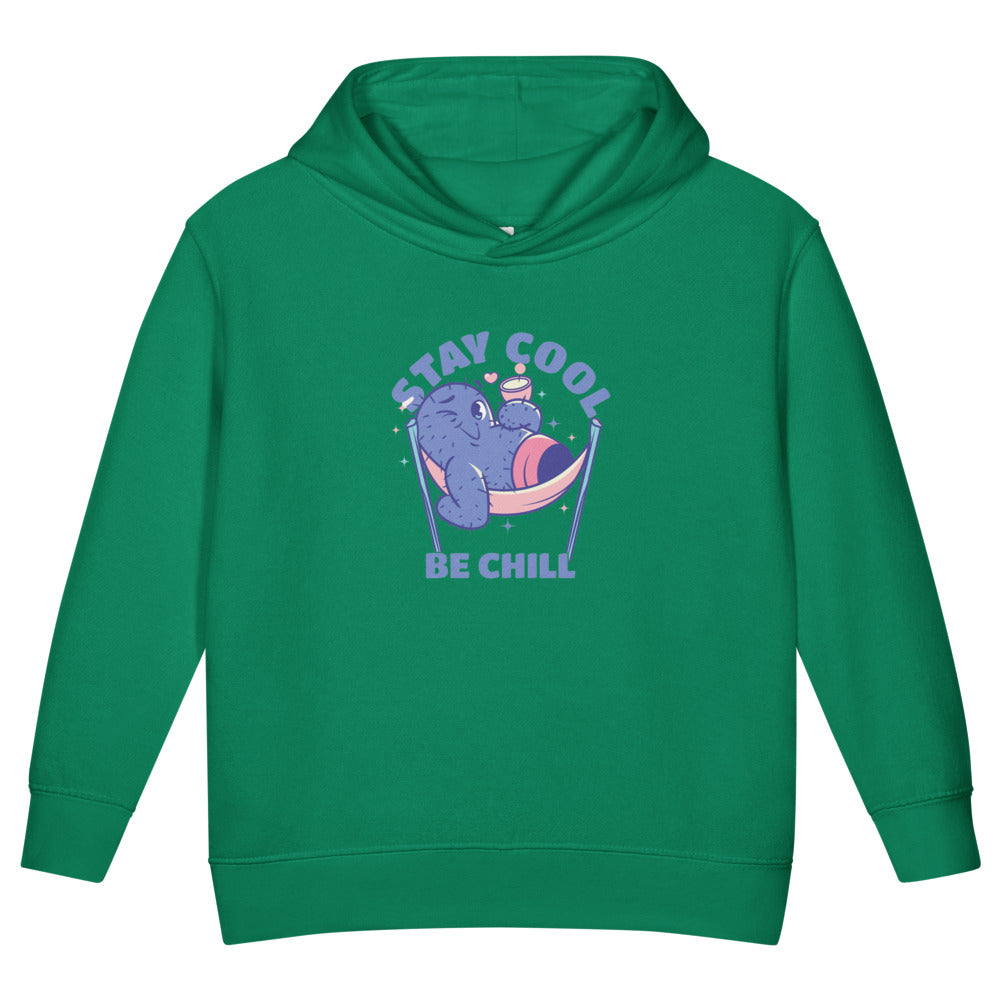 Stay cool be chill | Toddler Pullover Fleece Hoodie | Rabbit Skins 3326