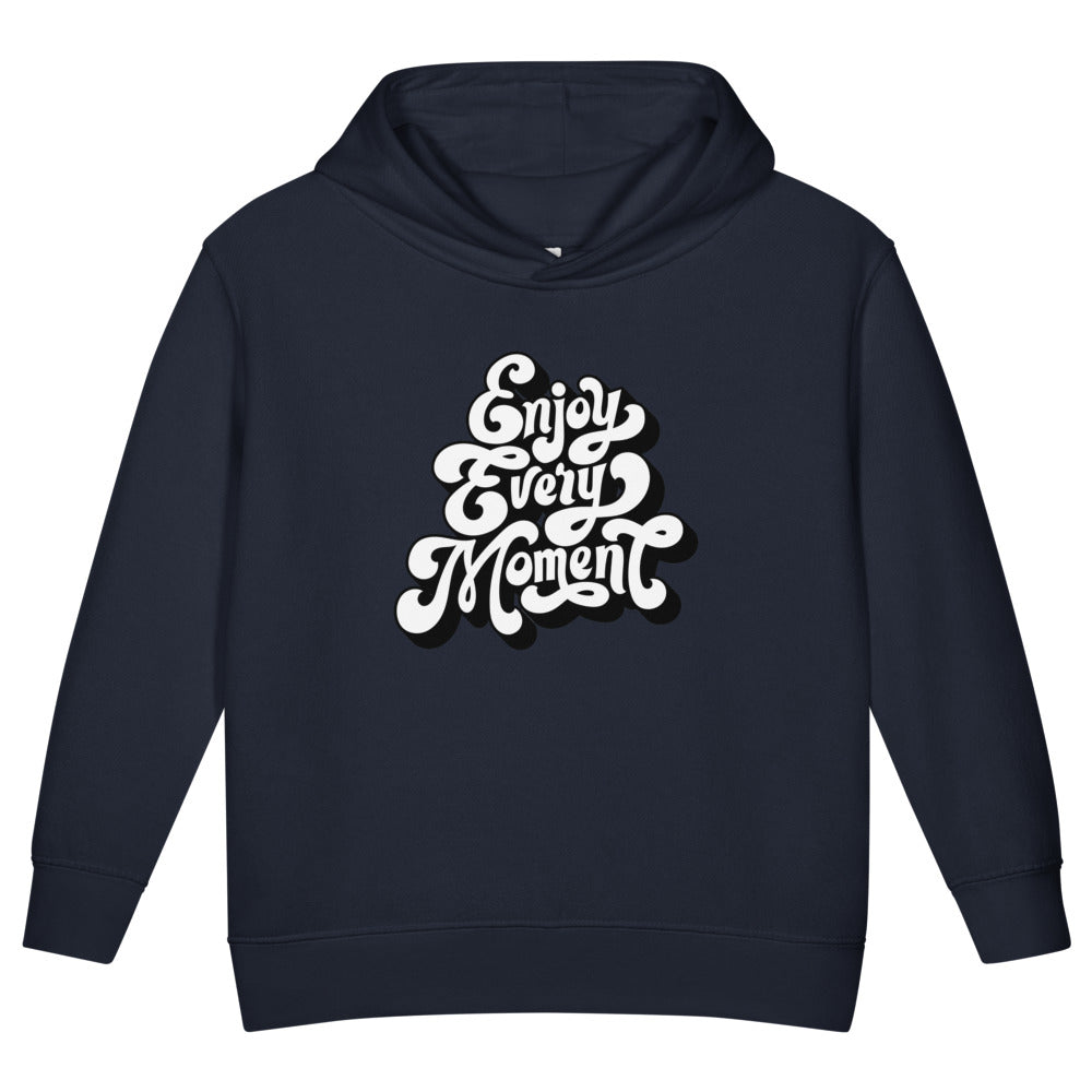 Enjoy every moments white | Toddler Pullover Fleece Hoodie | Rabbit Skins 3326