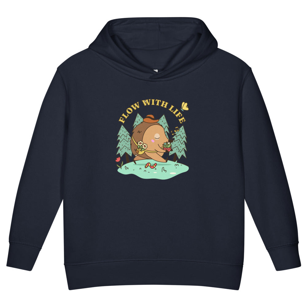 Flow with life | Toddler Pullover Fleece Hoodie | Rabbit Skins 3326