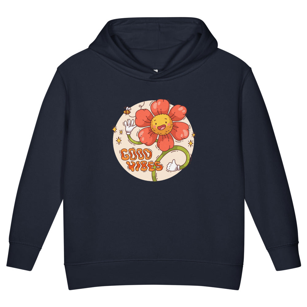 Good vides | Toddler Pullover Fleece Hoodie | Rabbit Skins 3326