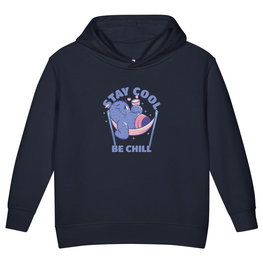 Stay cool be chill | Toddler Pullover Fleece Hoodie | Rabbit Skins 3326
