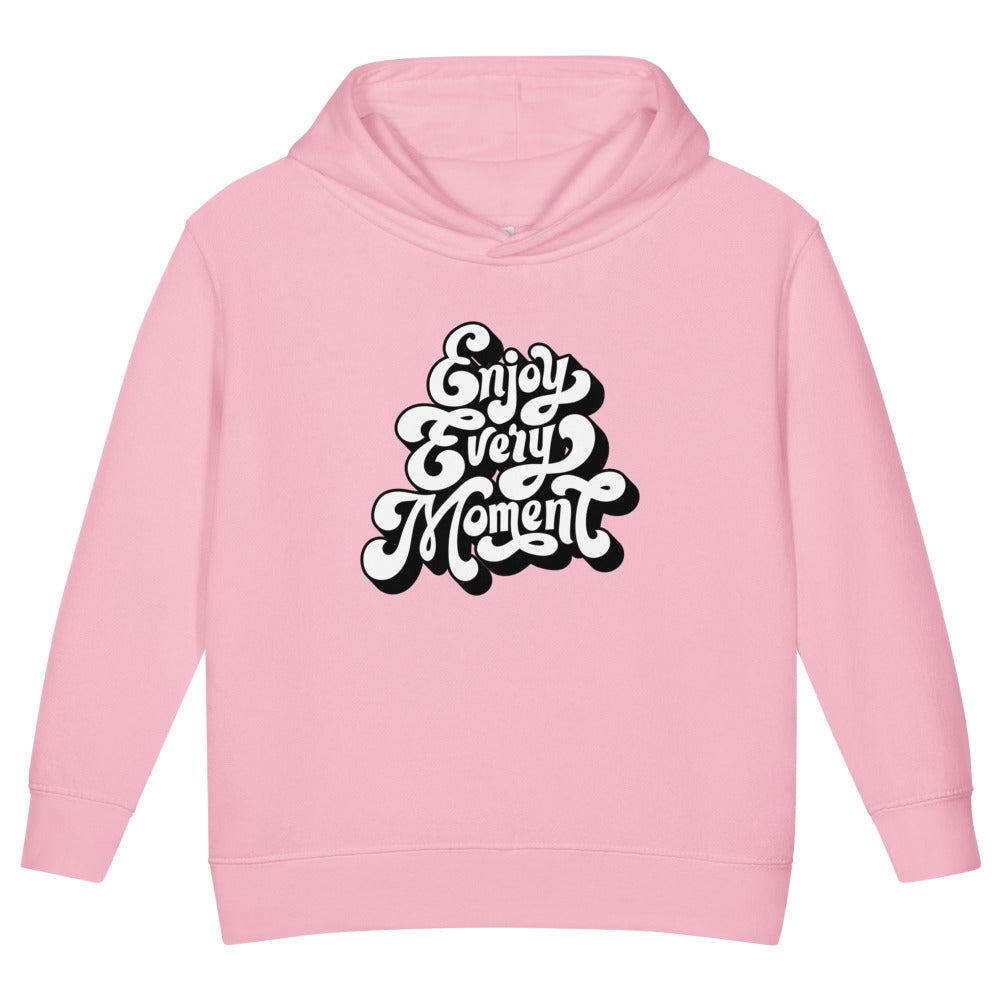 Enjoy every moments white | Toddler Pullover Fleece Hoodie | Rabbit Skins 3326