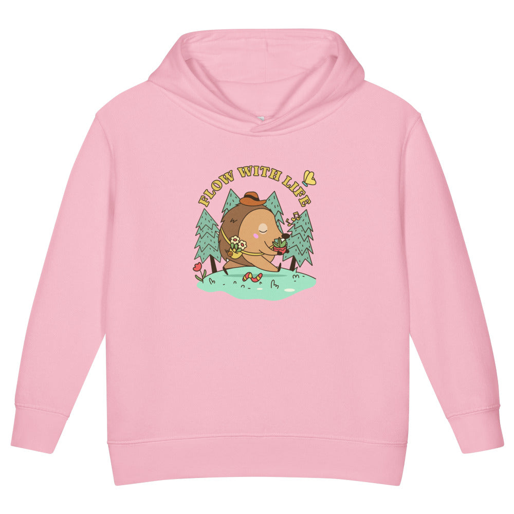 Flow with life | Toddler Pullover Fleece Hoodie | Rabbit Skins 3326