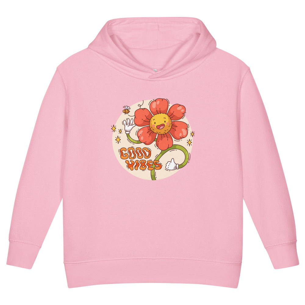 Good vides | Toddler Pullover Fleece Hoodie | Rabbit Skins 3326