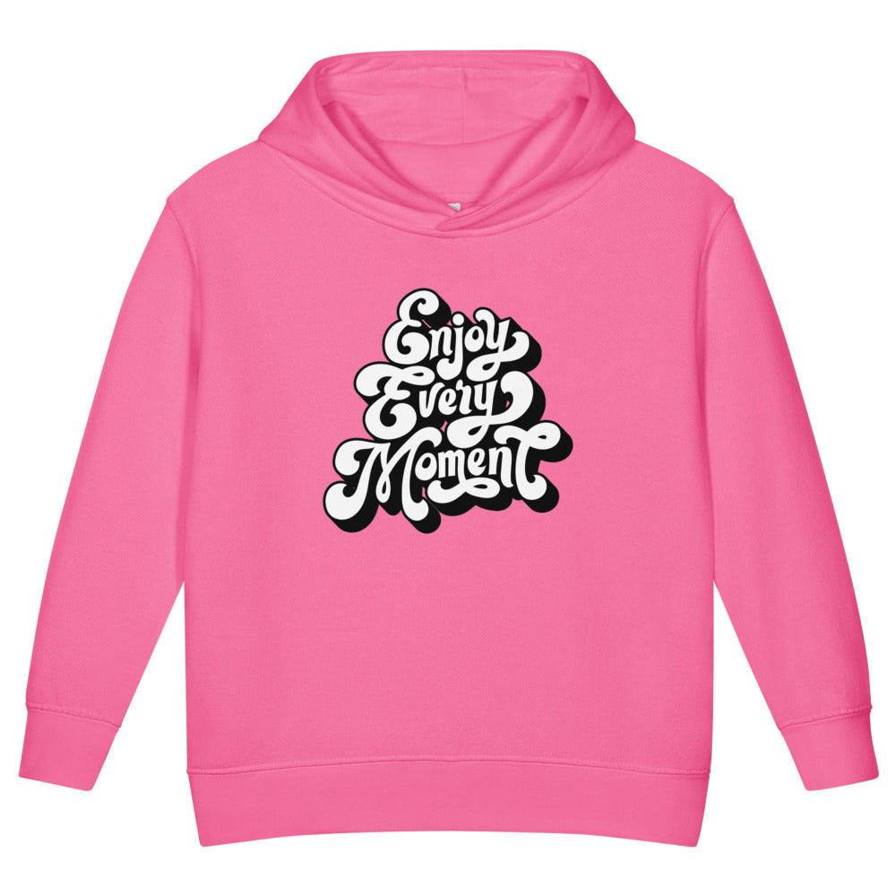 Enjoy every moments white | Toddler Pullover Fleece Hoodie | Rabbit Skins 3326