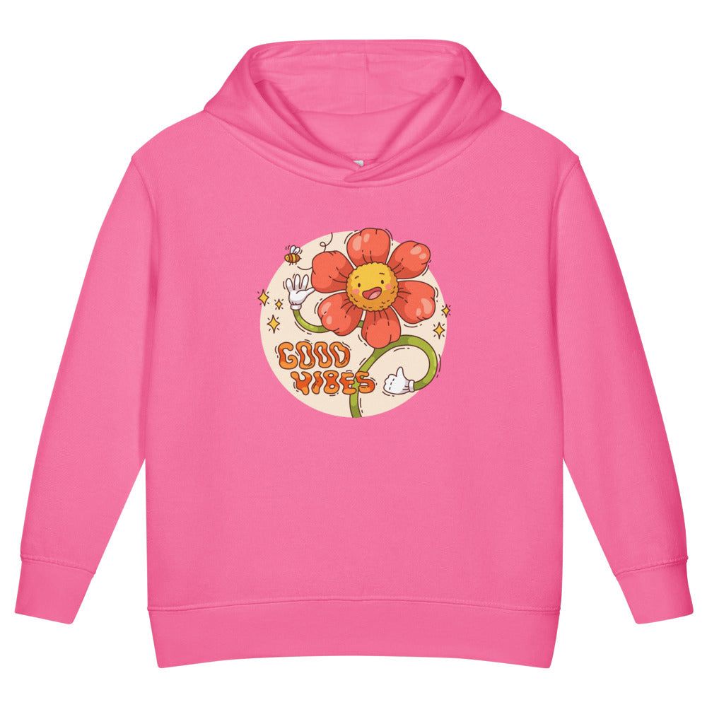 Good vides | Toddler Pullover Fleece Hoodie | Rabbit Skins 3326