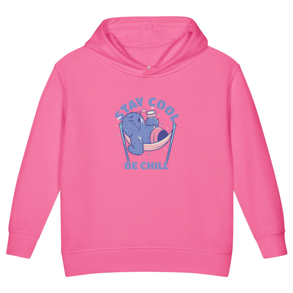Stay cool be chill | Toddler Pullover Fleece Hoodie | Rabbit Skins 3326