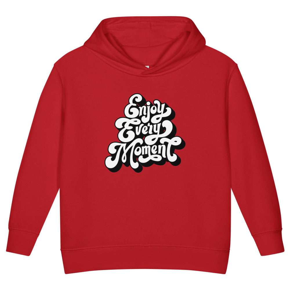 Enjoy every moments white | Toddler Pullover Fleece Hoodie | Rabbit Skins 3326