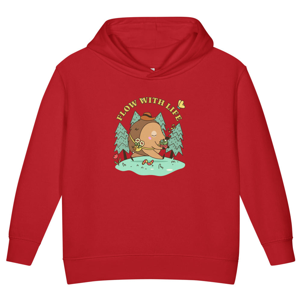 Flow with life | Toddler Pullover Fleece Hoodie | Rabbit Skins 3326