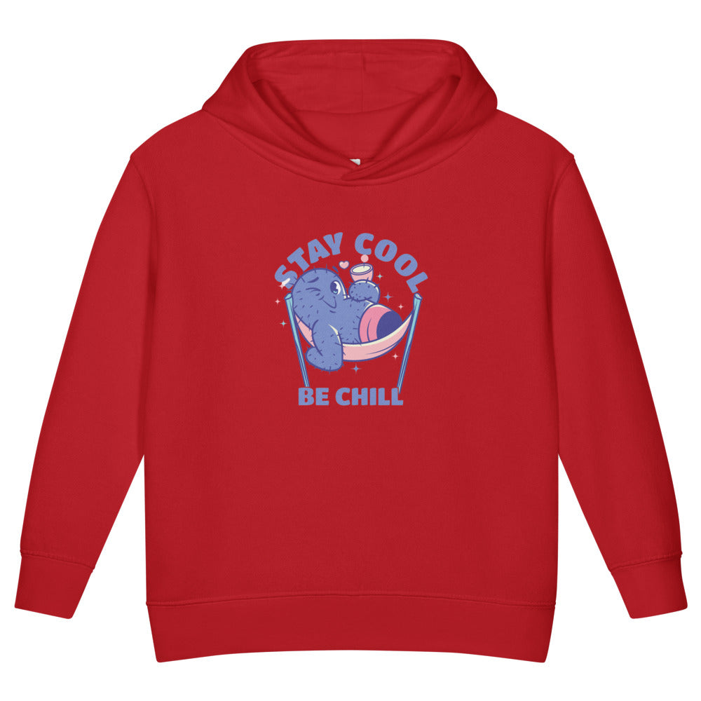 Stay cool be chill | Toddler Pullover Fleece Hoodie | Rabbit Skins 3326