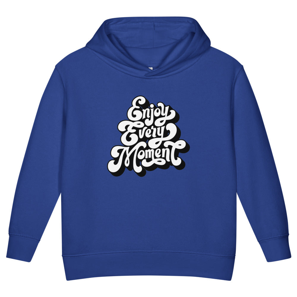 Enjoy every moments white | Toddler Pullover Fleece Hoodie | Rabbit Skins 3326