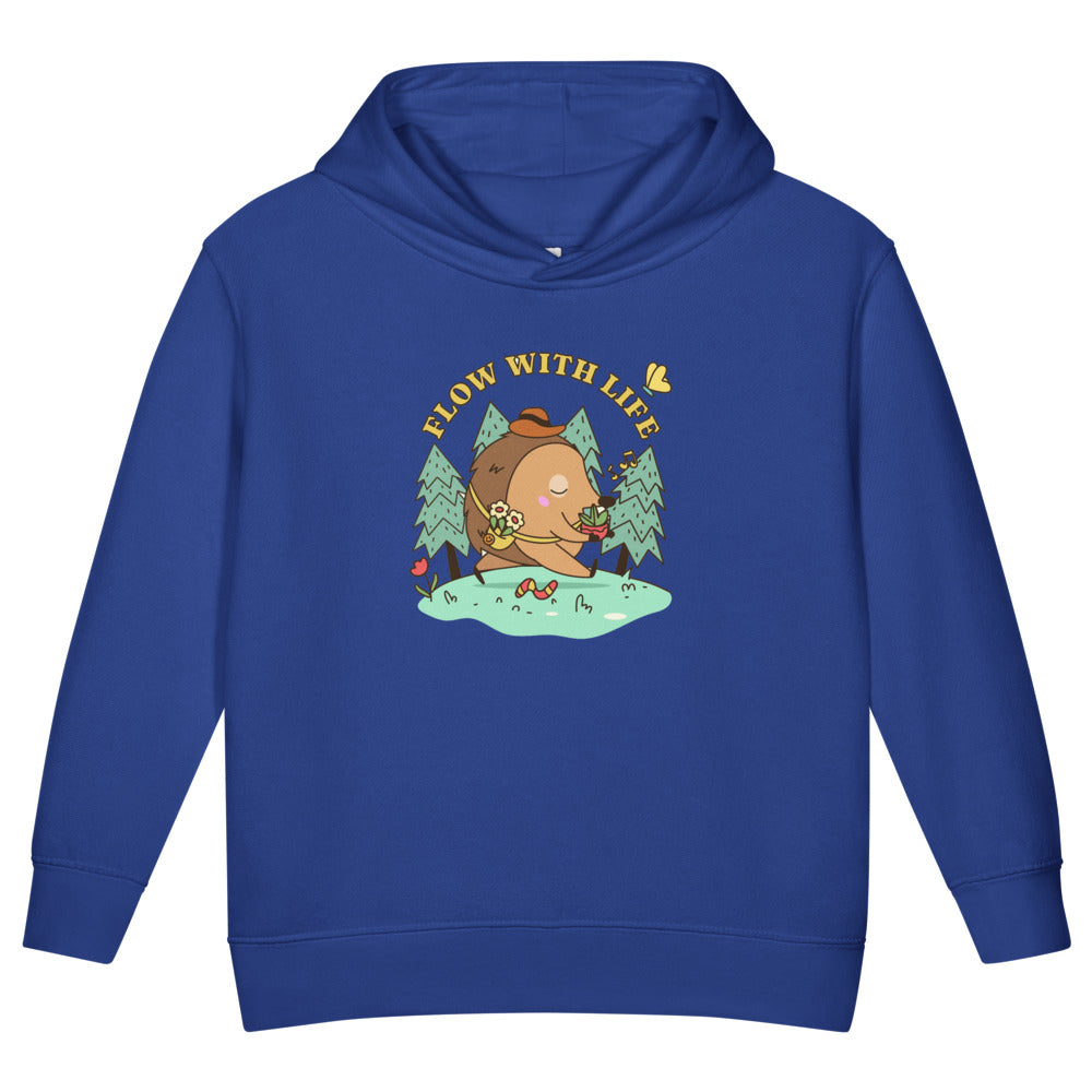 Flow with life | Toddler Pullover Fleece Hoodie | Rabbit Skins 3326