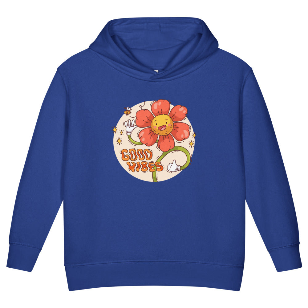Good vides | Toddler Pullover Fleece Hoodie | Rabbit Skins 3326