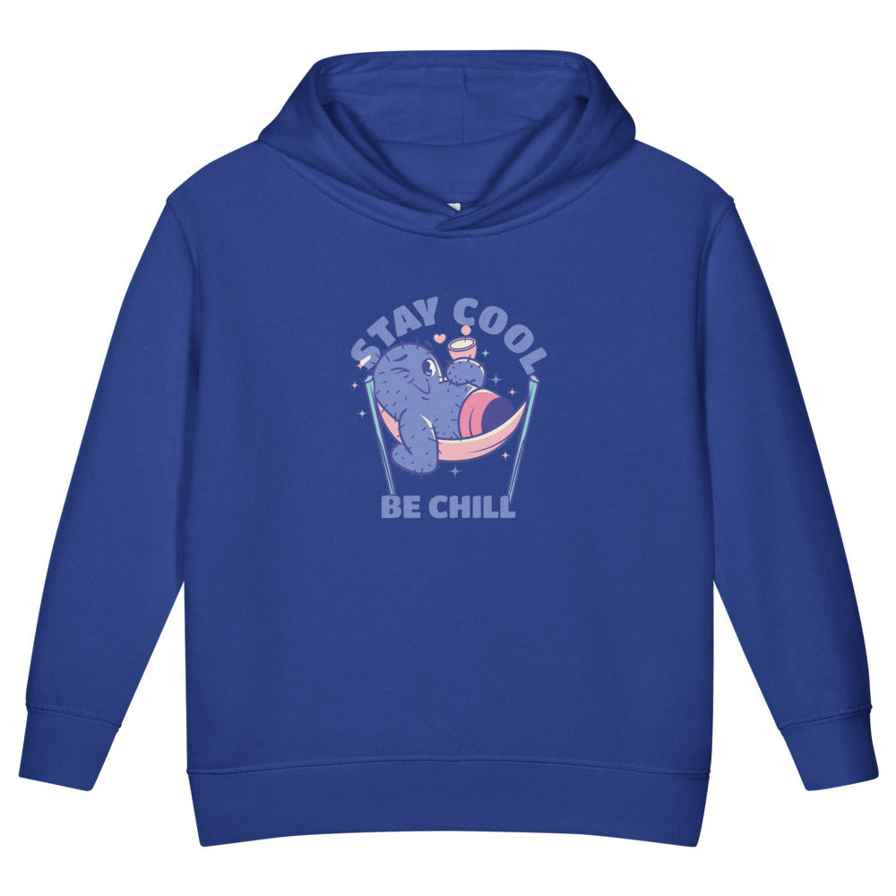 Stay cool be chill | Toddler Pullover Fleece Hoodie | Rabbit Skins 3326