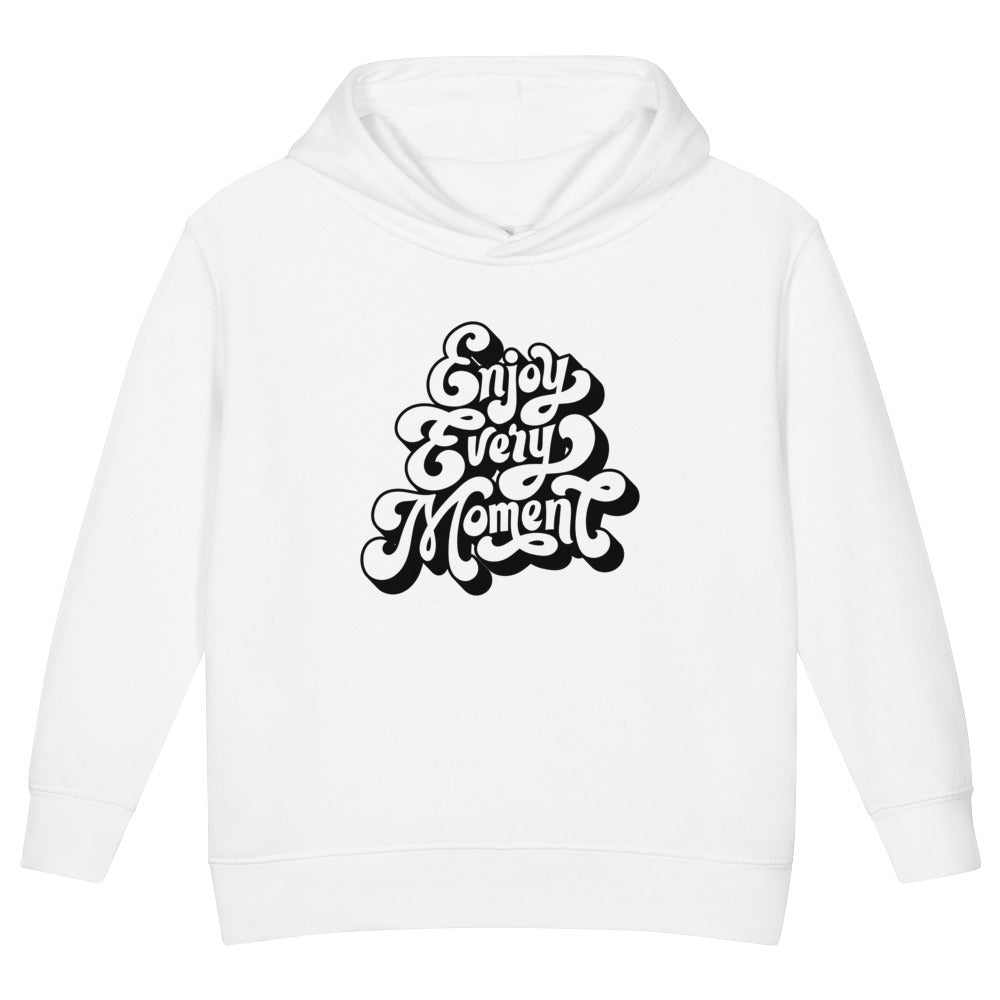 Enjoy every moments white | Toddler Pullover Fleece Hoodie | Rabbit Skins 3326