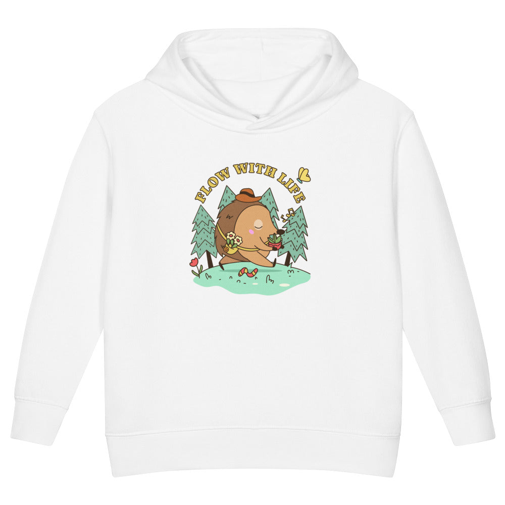 Flow with life | Toddler Pullover Fleece Hoodie | Rabbit Skins 3326