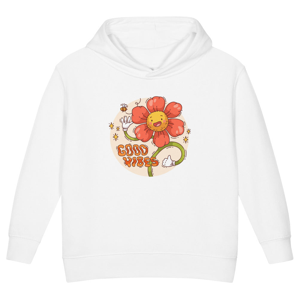 Good vides | Toddler Pullover Fleece Hoodie | Rabbit Skins 3326