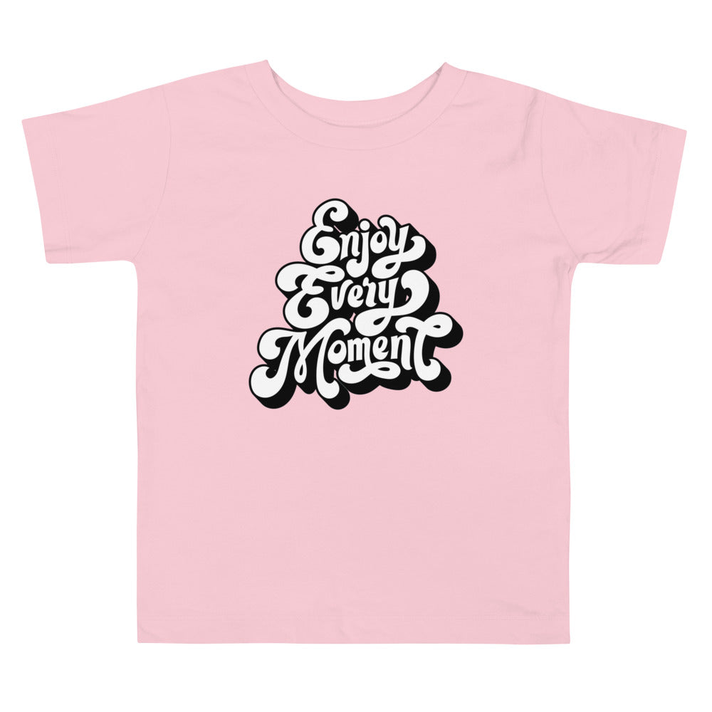 Enjoy every moments white | Toddler Staple Tee | Bella + Canvas 3001T
