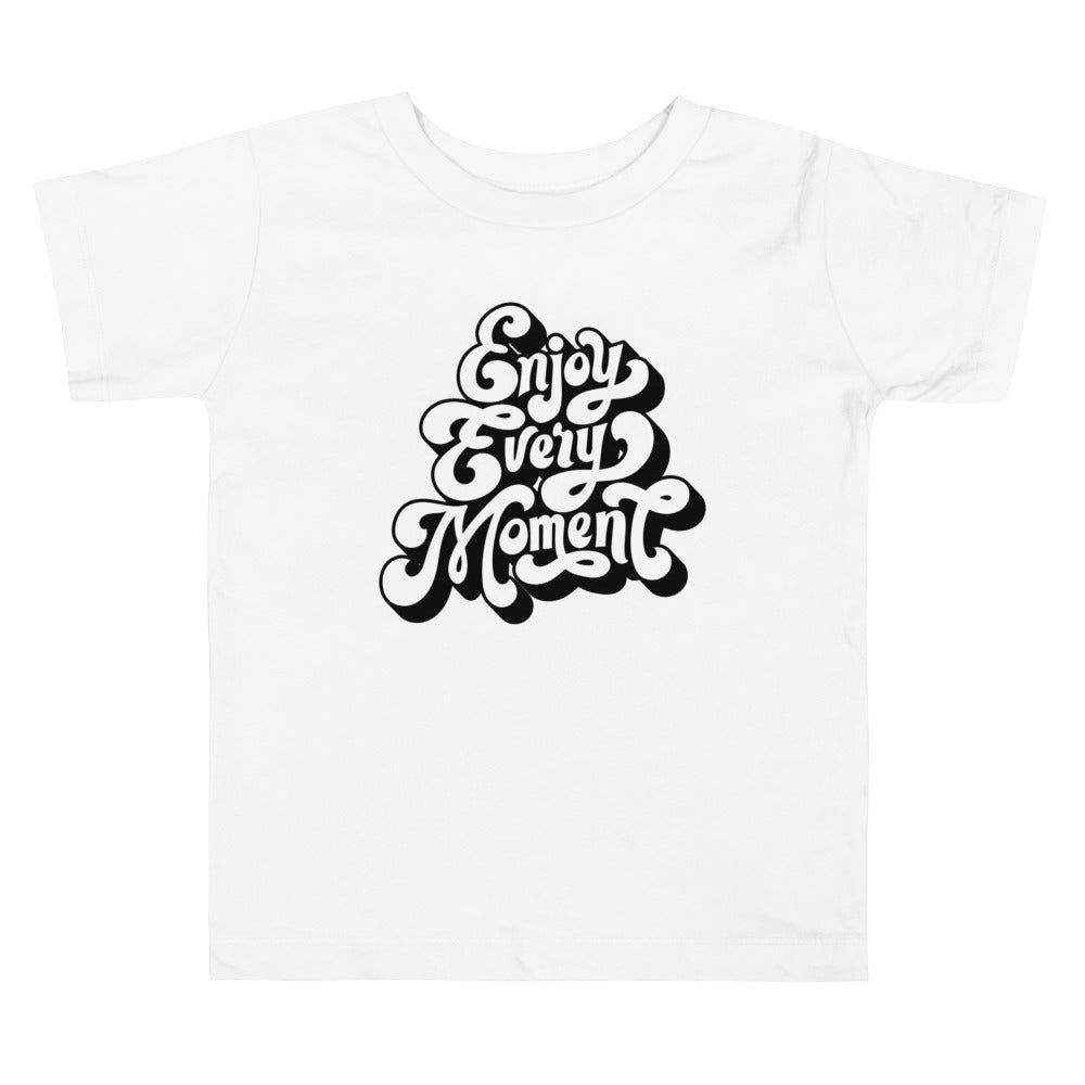 Enjoy every moments white | Toddler Staple Tee | Bella + Canvas 3001T