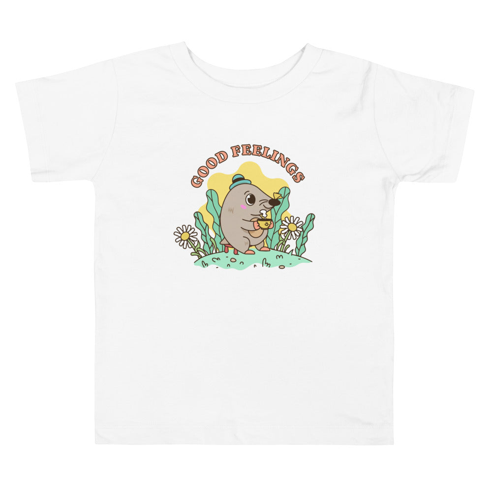 Good feelings | Toddler Staple Tee | Bella + Canvas 3001T