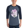 Ted heart - Baby voodoo | Unisex 3/4 Sleeve Raglan Shirt | Tultex 245