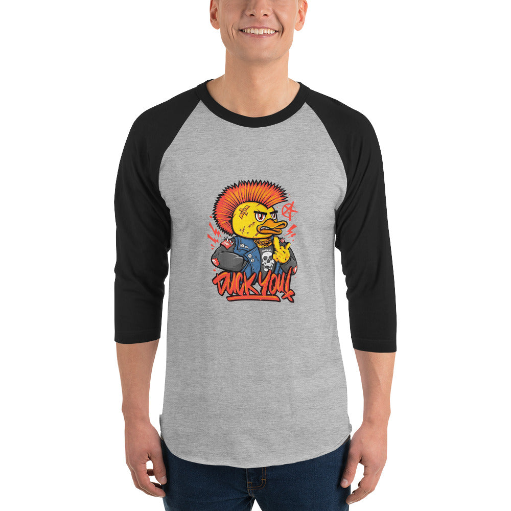 Duck you | Unisex 3/4 Sleeve Raglan Shirt | Tultex 245