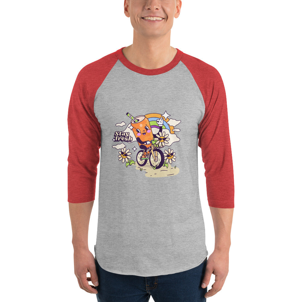 Stay fresh | Unisex 3/4 Sleeve Raglan Shirt | Tultex 245