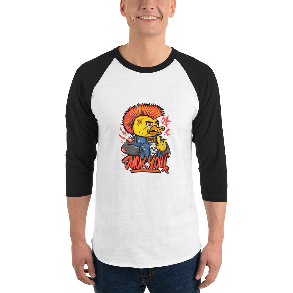 Duck you | Unisex 3/4 Sleeve Raglan Shirt | Tultex 245