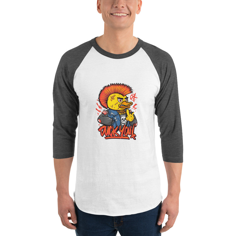 Duck you | Unisex 3/4 Sleeve Raglan Shirt | Tultex 245
