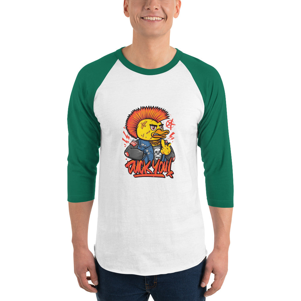 Duck you | Unisex 3/4 Sleeve Raglan Shirt | Tultex 245