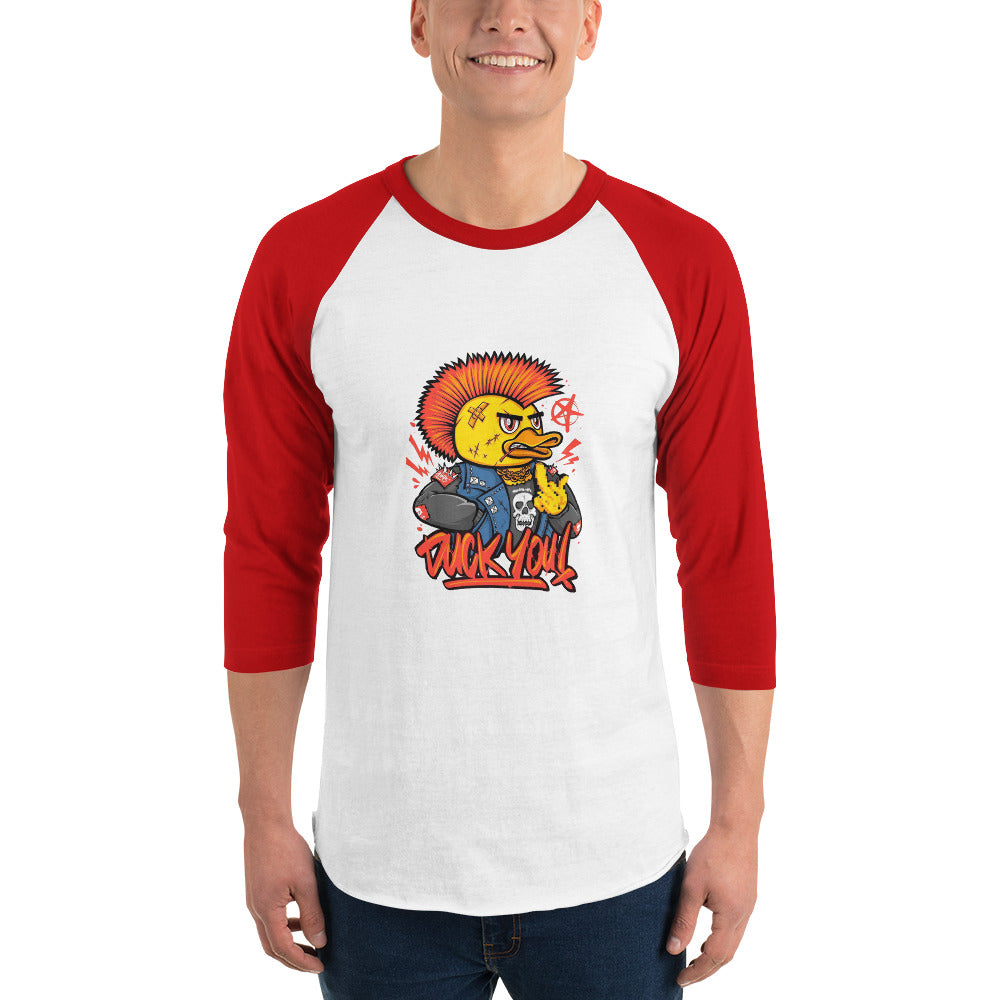 Duck you | Unisex 3/4 Sleeve Raglan Shirt | Tultex 245