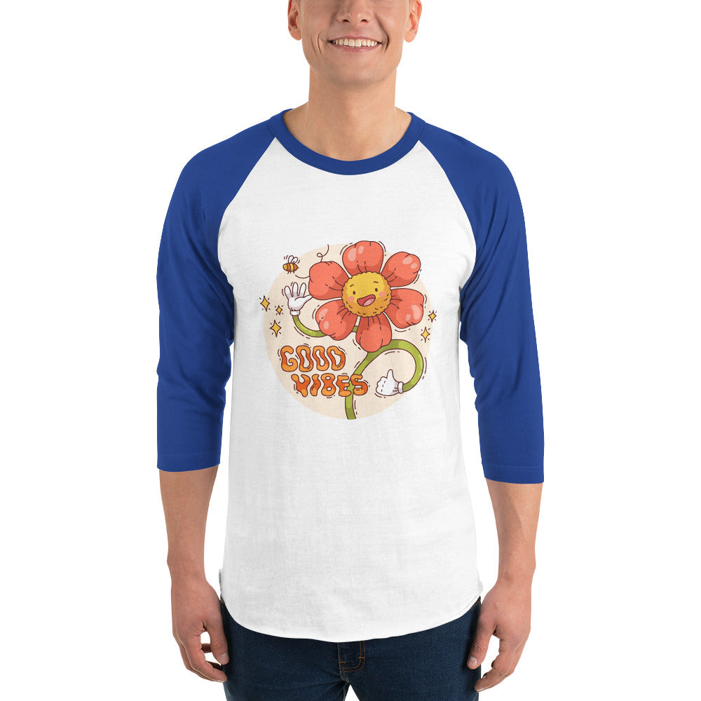 Good vides | Unisex 3/4 Sleeve Raglan Shirt | Tultex 245