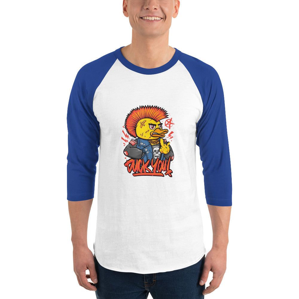 Duck you | Unisex 3/4 Sleeve Raglan Shirt | Tultex 245
