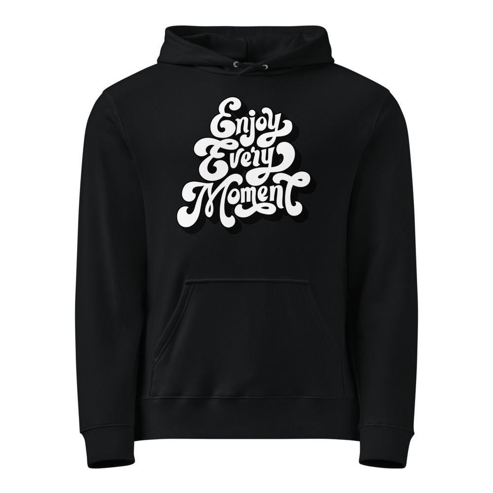 Enjoy every moments white | Unisex Basic Hoodie | Printstar 00216-MLH
