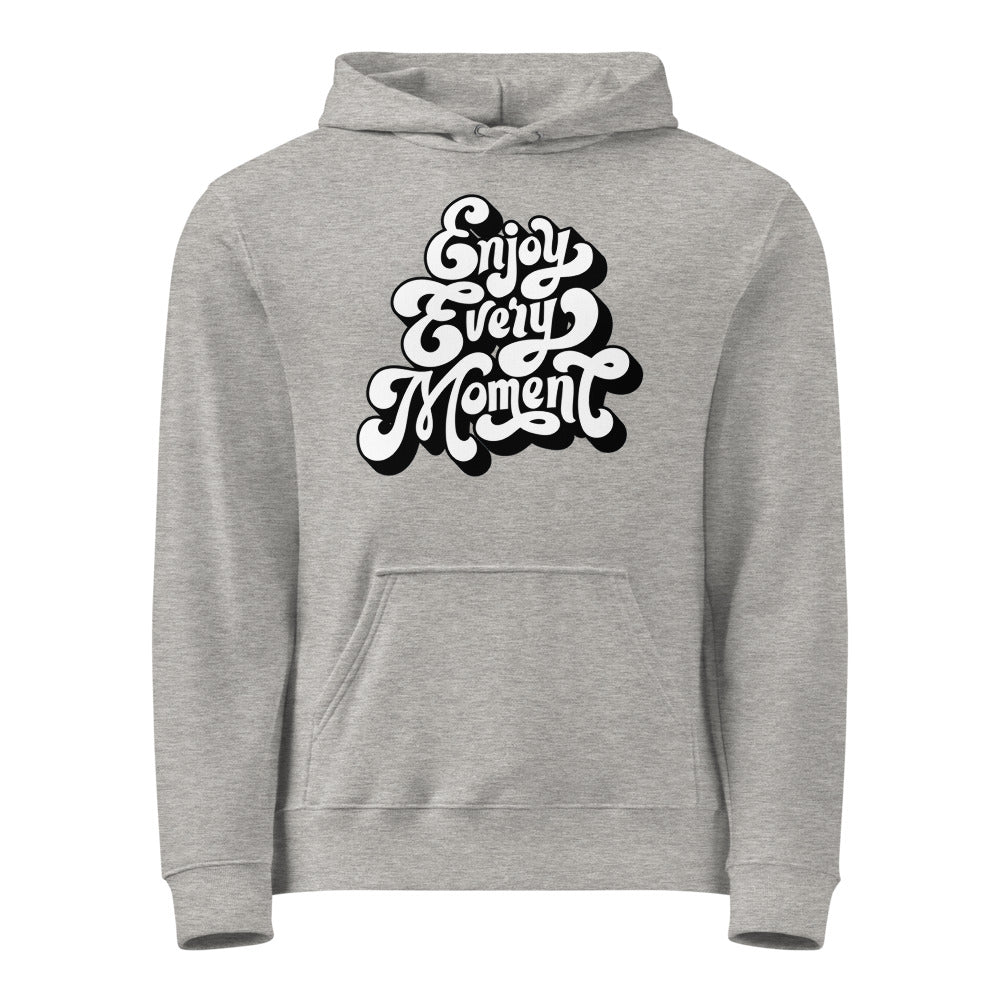 Enjoy every moments white | Unisex Basic Hoodie | Printstar 00216-MLH