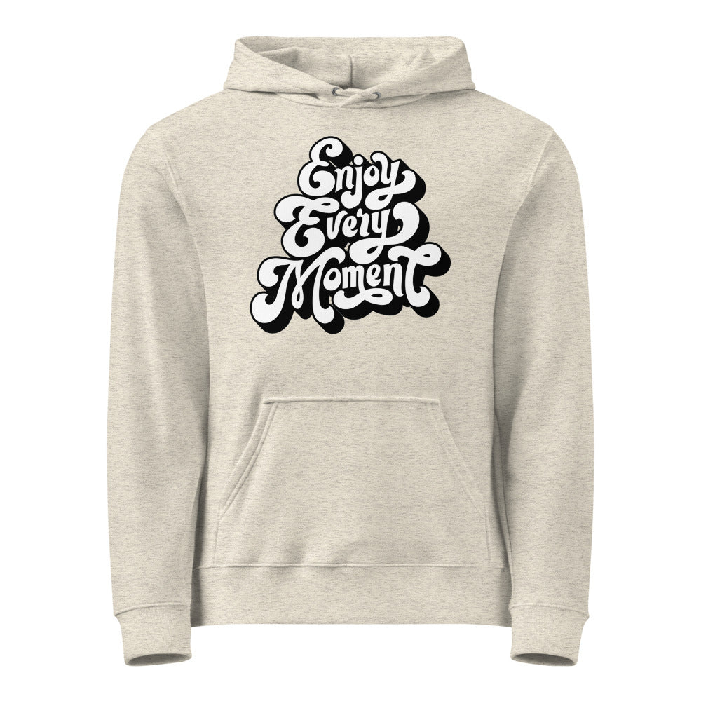 Enjoy every moments white | Unisex Basic Hoodie | Printstar 00216-MLH