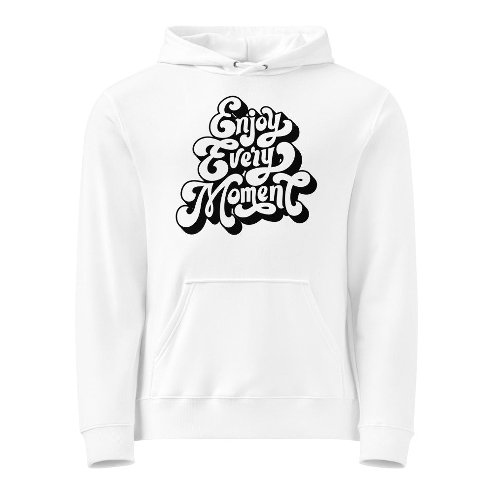 Enjoy every moments white | Unisex Basic Hoodie | Printstar 00216-MLH