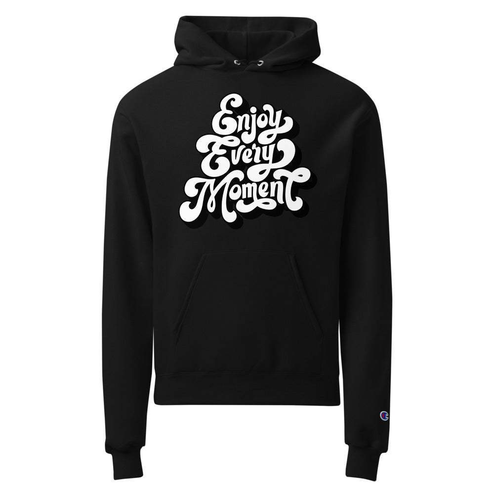 Enjoy every moments white | Unisex Champion Powerblend Hoodie | S700