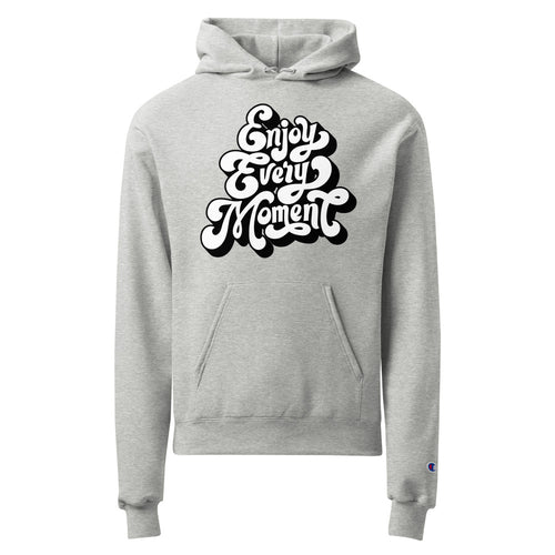 Enjoy every moments white | Unisex Champion Powerblend Hoodie | S700