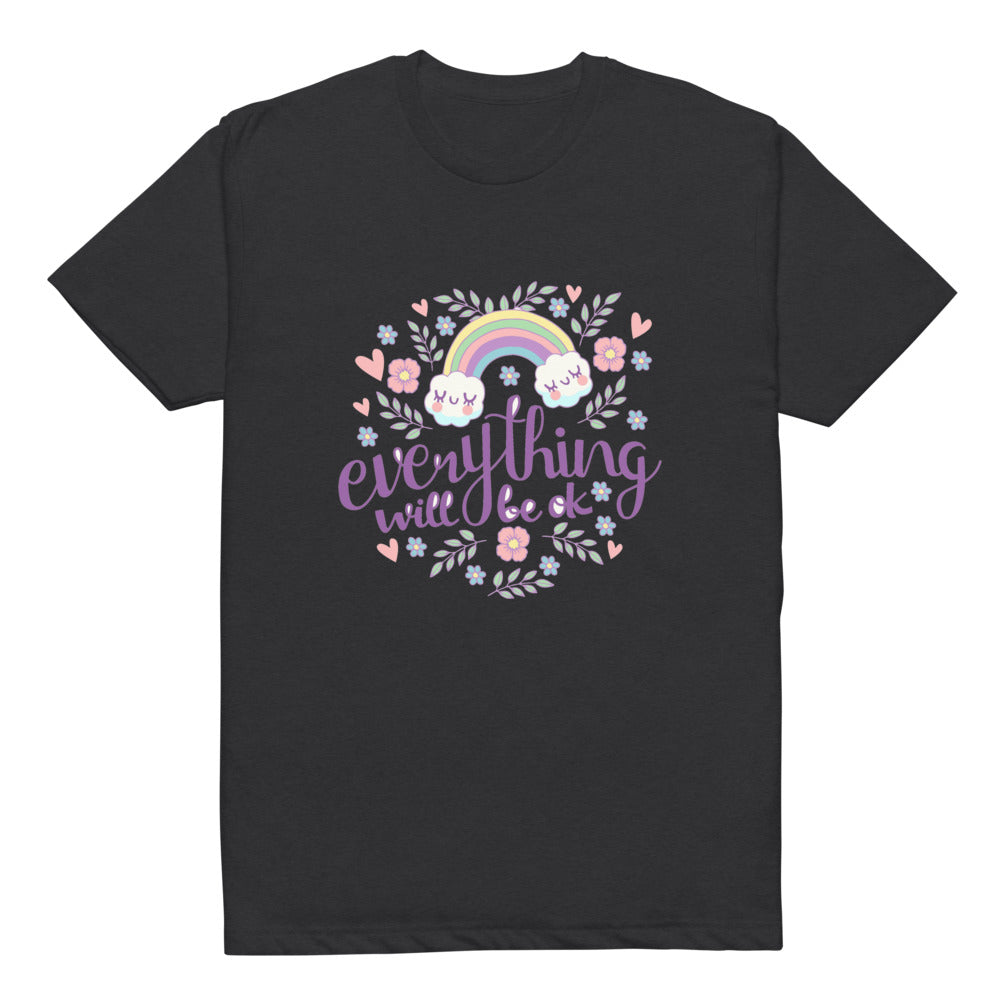 Rainbow - Everything will be ok | Unisex CVC T-shirt | Next Level 6210