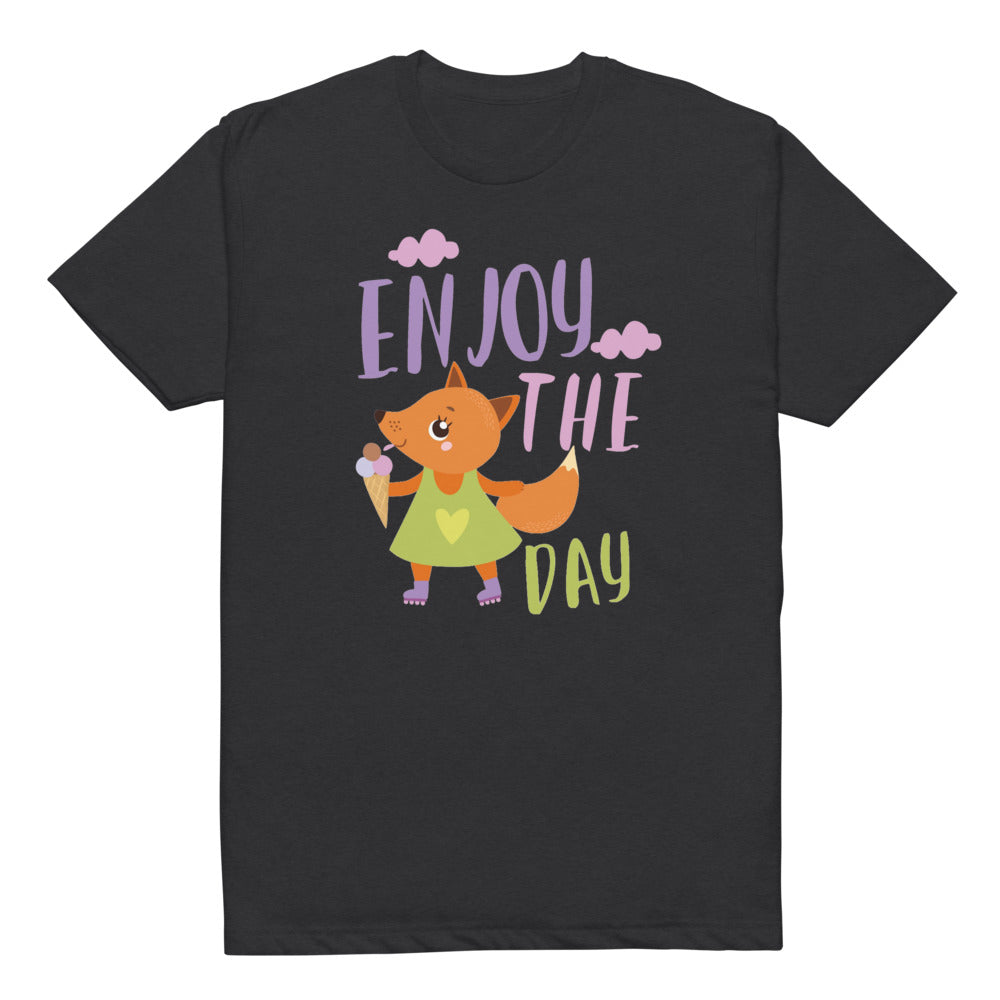 Orange fox - Ẹnoy the day | Unisex CVC T-shirt | Next Level 6210