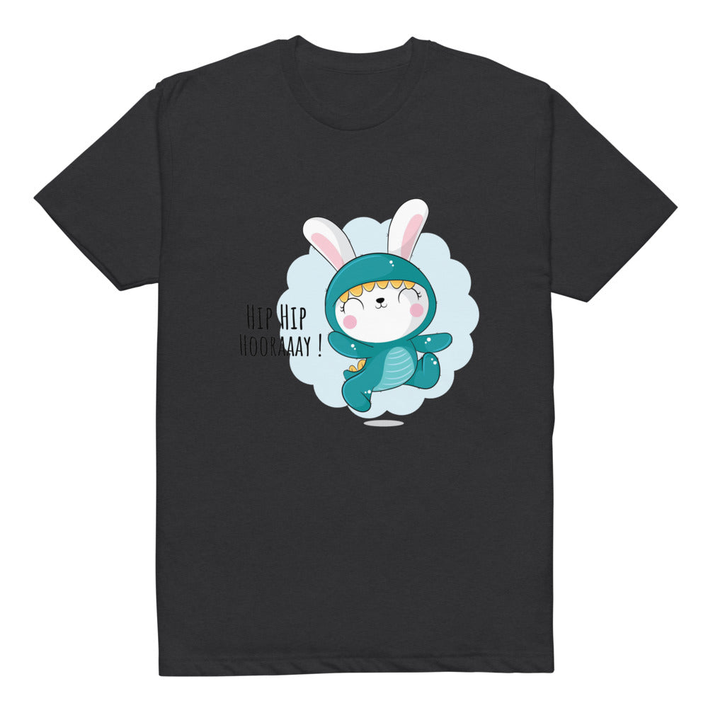 Green rabbit - HIP HIP HOORAAAY | Unisex CVC T-shirt | Next Level 6210