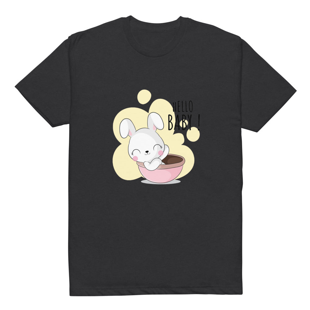 White rabbit - Hello baby | Unisex CVC T-shirt | Next Level 6210