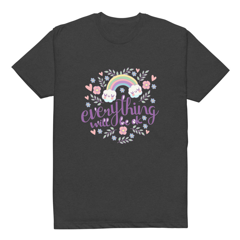 Rainbow - Everything will be ok | Unisex CVC T-shirt | Next Level 6210