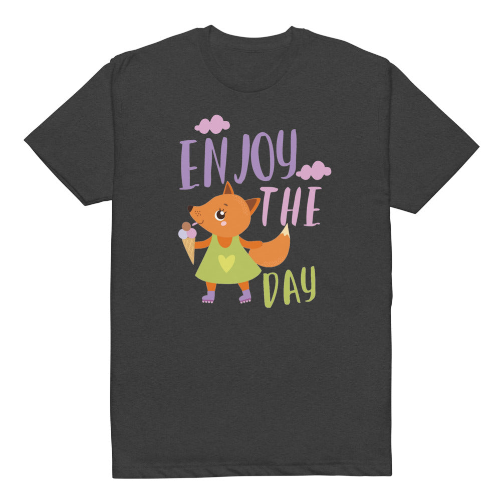 Orange fox - Ẹnoy the day | Unisex CVC T-shirt | Next Level 6210