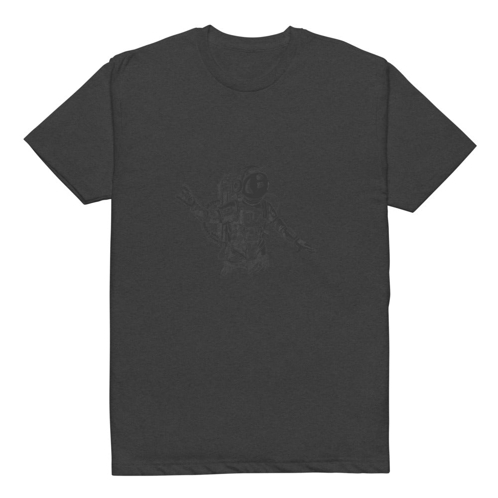 Black & white space travel man | Unisex CVC T-shirt | Next Level 6210