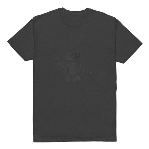 Black & white space travel man | Unisex CVC T-shirt | Next Level 6210
