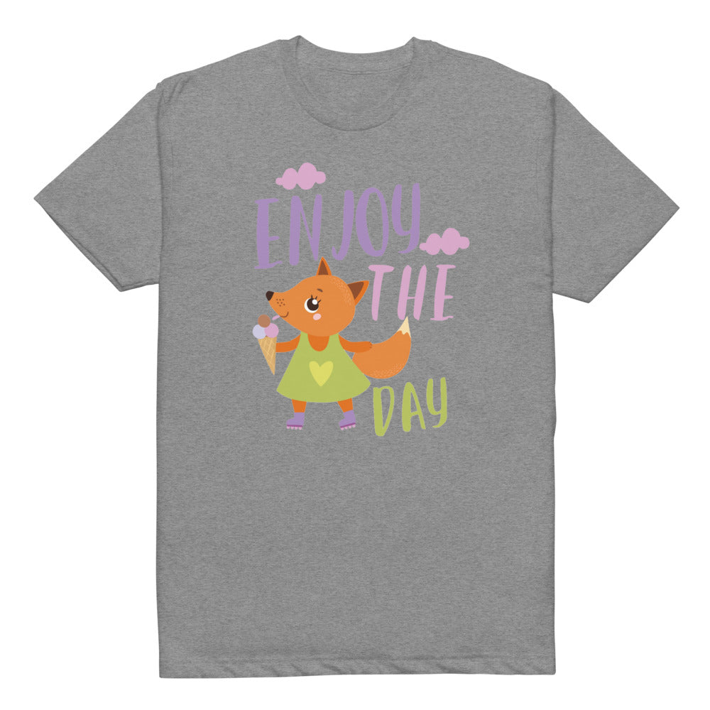 Orange fox - Ẹnoy the day | Unisex CVC T-shirt | Next Level 6210