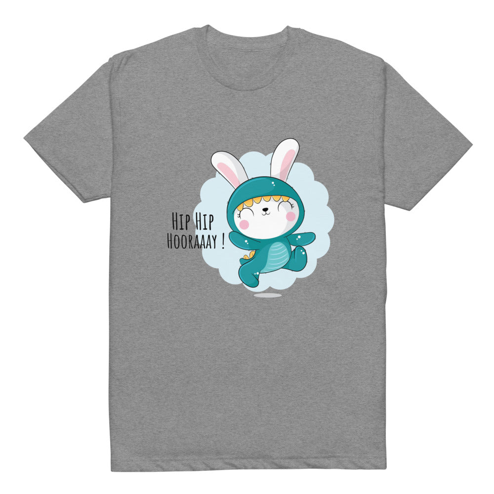 Green rabbit - HIP HIP HOORAAAY | Unisex CVC T-shirt | Next Level 6210